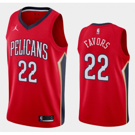 New Orleans Pelicans Derrick Favors 22 2020-21 Jordan Brand Statement Edition Pelipaidat Swingman - Miesten